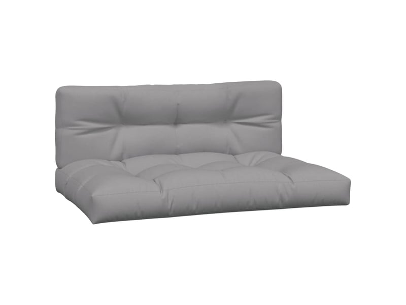  Lot de 2 coussins de palette, coussins de canapé gris tissu cf59537  - Conforama A
