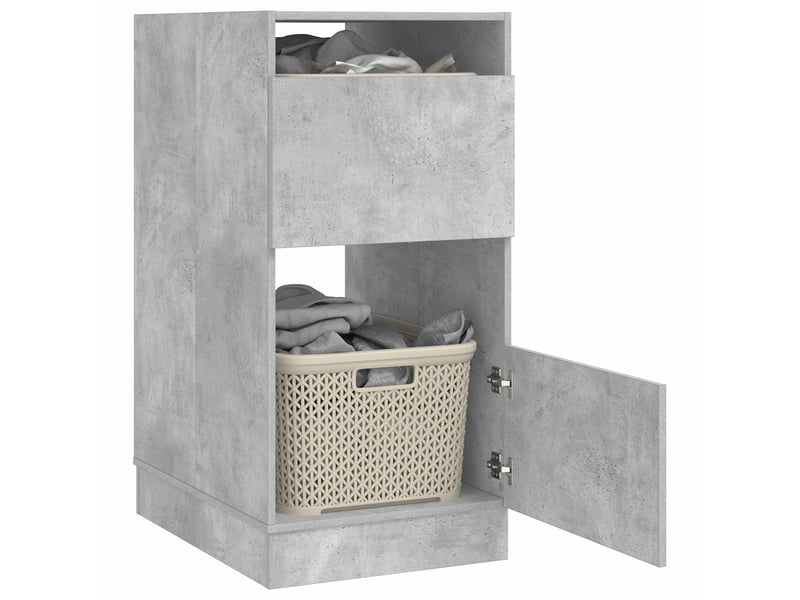 Armoire à laver béton 50x68x102 cm bois d'ingénierie - Conforama C