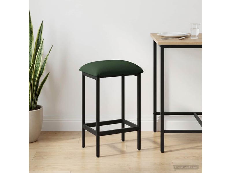 Tabouret de bar, chaise de bar vert foncé 40x32x64 cm bois d'ingénierie shl53884  - Conforama B