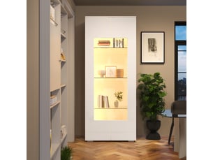 Vitrine coloris blanc <strong></strong> <strong></strong> - 70 cmx173 cm