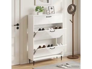 Meuble à chaussures 3 paire(s)  <strong></strong>  <strong></strong> coloris blanc