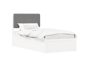 Lit simple 80x200 cm    coloris gris