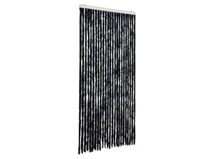 Rideau anti-mouches, moustiquaire anthracite 100x200 cm chenille cf43484
