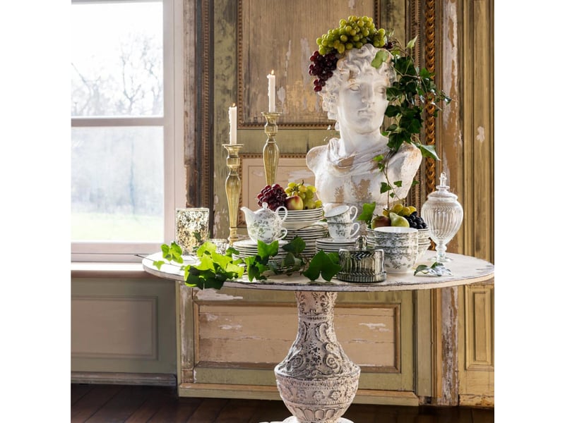  Chandelier en métal hedda 42cm vert olive  - Conforama E