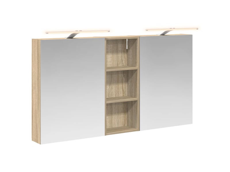 Ensemble de meubles de salle de bain 3 pcs 130x14.5x70 cm shl6250 - Conforama A