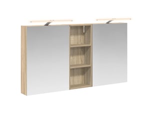 Ensemble de meubles de salle de bain 3 pcs 130x14.5x70 cm shl6250