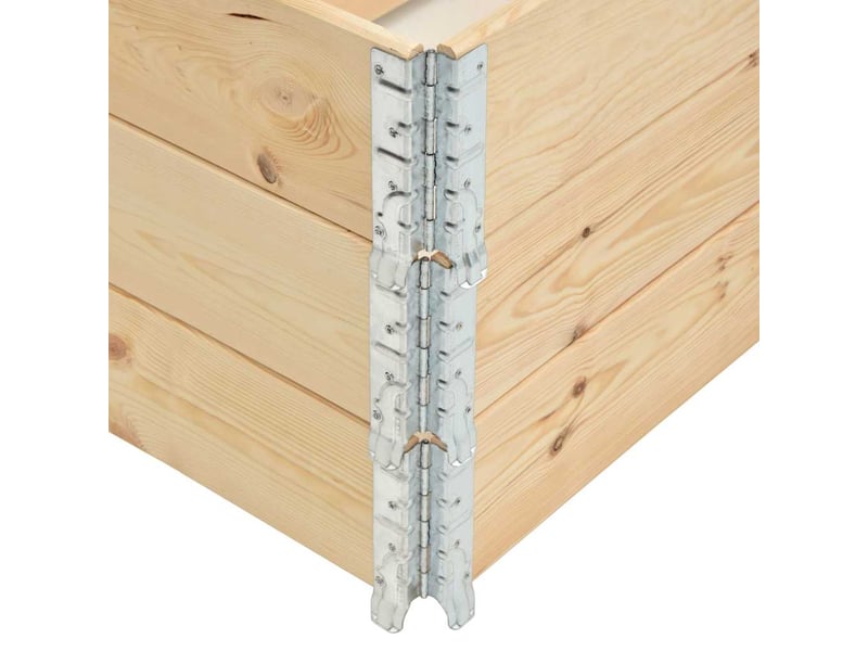  Jardinière - bac à fleurss surélevées 3 pcs 60x80 cm bois de pin solide  - Conforama E