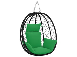 Coussin pour balançoire de chaise d'œuf, coussin d'intérieur et d'extérieur adirondack putten 100 % polyester vert 60 x 145 x 10 cm cf50079