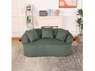 Canapé droit compressé fixe <strong>MODFU</strong> <strong></strong> 2 places Velours côtelé vert