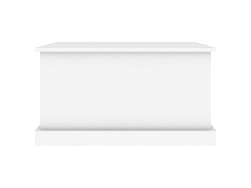 Coffre de rangement blanc 70x40x38 cm bois d'ingénierie - Conforama E