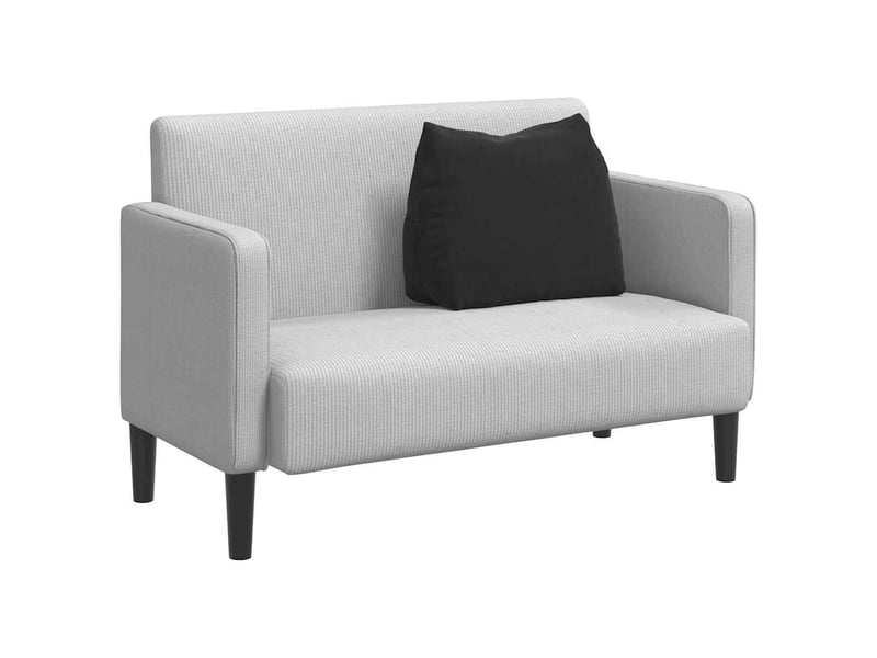  Coussin de dos, coussin de dossier noir 60 x 20 x 50 cm tissu en velours côtelé cf54844  - Conforama C