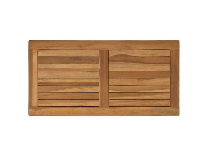  Vidaxl plateau de table rectangulaire bois de teck massif naturel  - Conforama D