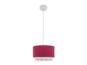 Suspension enfant fabrilamp trazos rose foncé 1xe27 hauteur réglable 30-76 cm ø30 cm