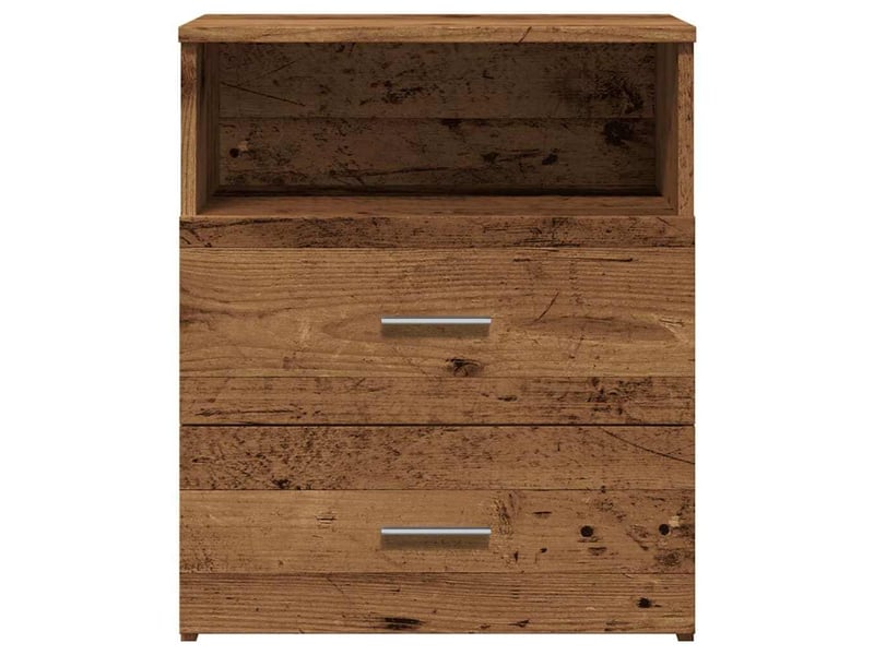  Table de chevet - cabinet de chevet - table de nuit vieux bois 50x32x60 cm bois d'ingénierie  - Conforama D