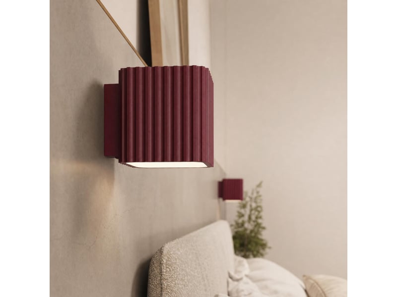  Plafonnier riff 1 bordeaux gu10 aluminium moderne 10x10x10cm SL.3071 - Conforama D
