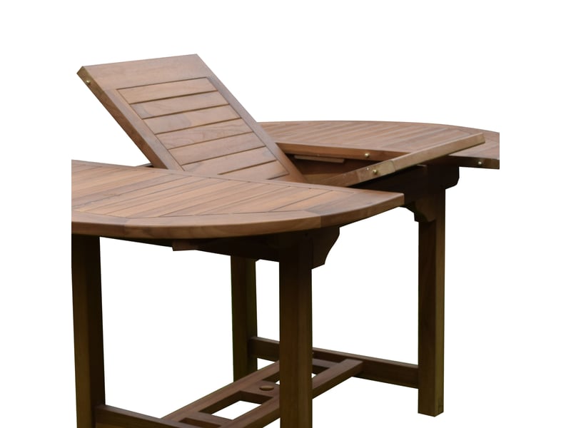 Table de jardin en teck 160210x100x75cm - Conforama C
