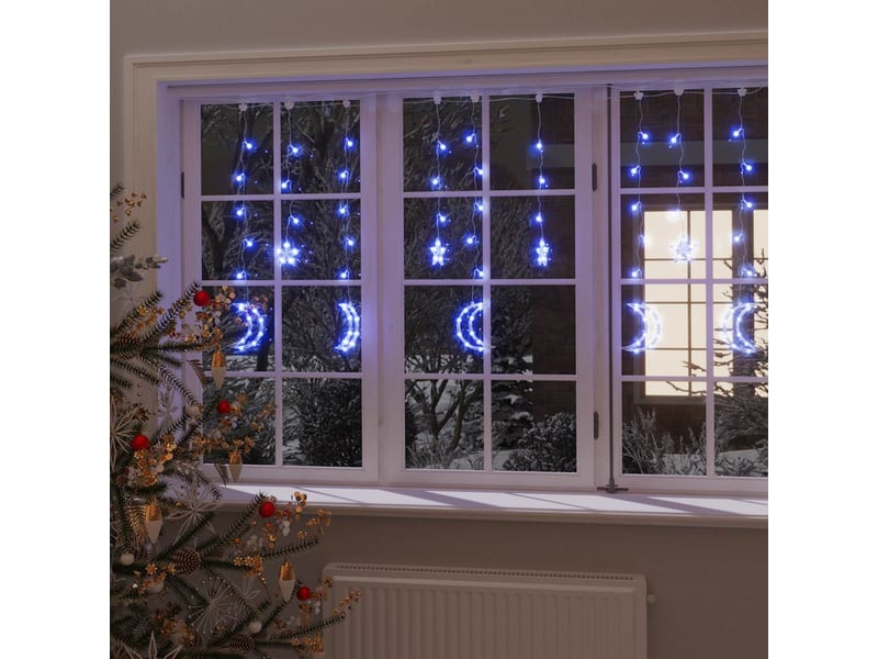 Guirlande lumineuse, éclairage de noël étoile et lune avec télécommande 345 led cf62444 - Conforama B