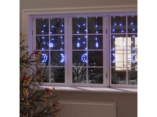 Guirlande lumineuse, éclairage de noël étoile et lune avec télécommande 345 led cf62444