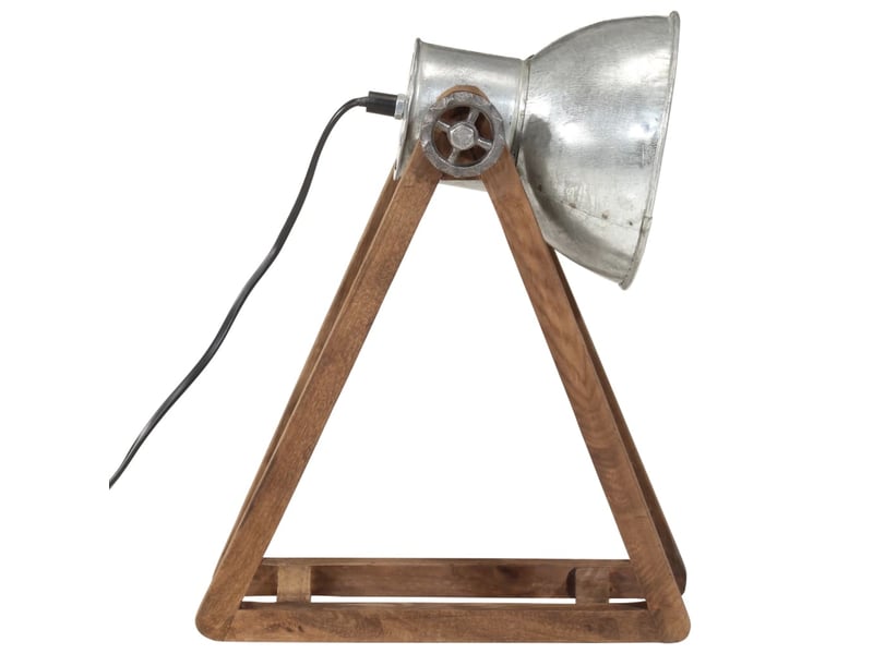  Lampe de bureau 25 w argent vintage 30x17x40 cm e27  - Conforama D
