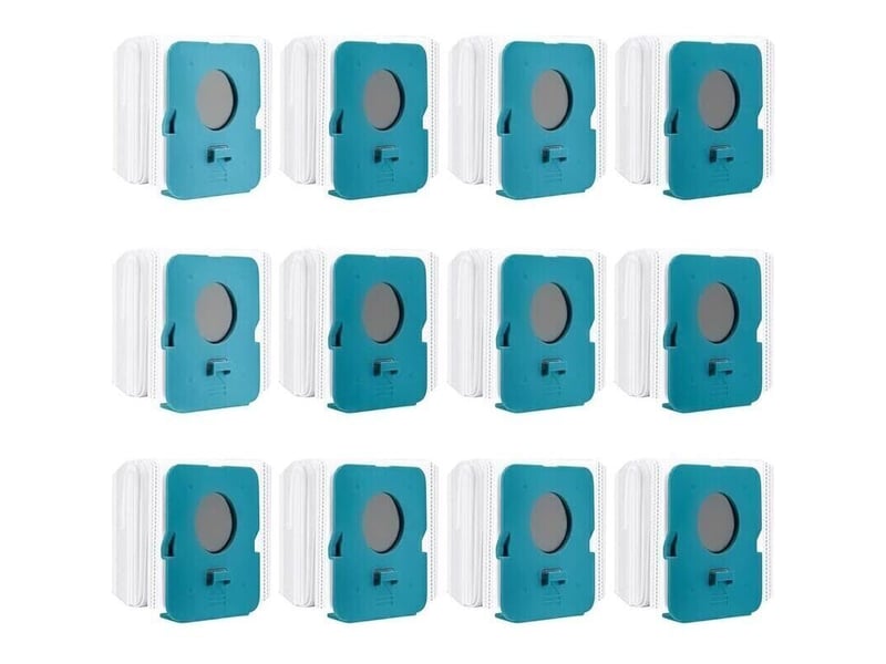  12 pièces sac à poussière clean station pour samsung bespoke vs20a95923w, sacs de rechange pour aspirateur, sacs d'aspirateur  - Conforama A