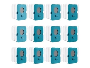 12 pièces sac à poussière clean station pour samsung bespoke vs20a95923w, sacs de rechange pour aspirateur, sacs d'aspirateur