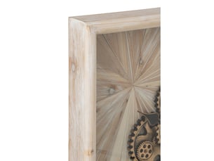Horloge murale mécanisme quill 60cm beige