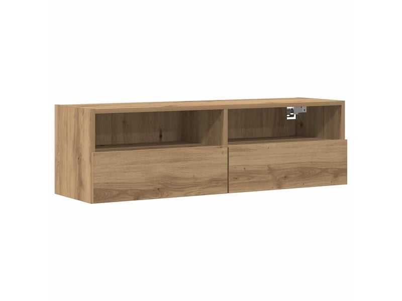  Meuble tv - banc tv - meuble de rangement mural 2 pcs chêne artisanal bois d'ingénierie  - Conforama E