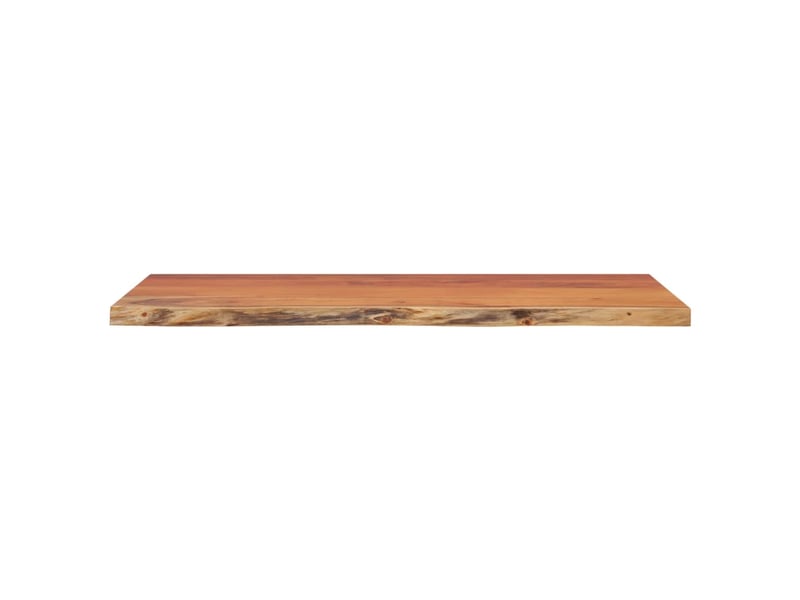  Comptoir de salle de bain, plan de travail 120x60x2,5 cm rectangulaire acacia cf65722  - Conforama D