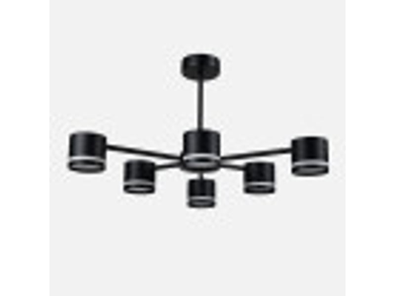  Fabrilamp ortiga, lampe, moderne, 6 x gx53, noir, 30 x 59 x 56 cm 253656009 - Conforama B