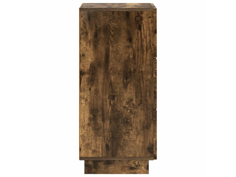  Buffet salon, buffet de rangement chêne fumé 33,5x34,5x75 cm bois d'ingénierie shl27497  - Conforama E