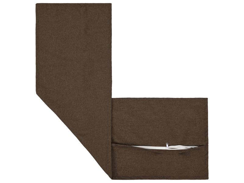  Coussin avec oreiller, coussin décoratifs houten taupe 40 x 145 cm lin synthétique cf51344  - Conforama C