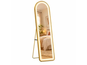 Miroir  à poser coloris doré    - 150 cm x 40 cm