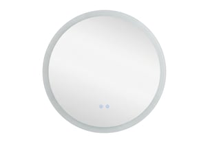 Miroir de salle de bain rond led 70 cm, lumineux, anti-buée, 3 couleurs, ip44