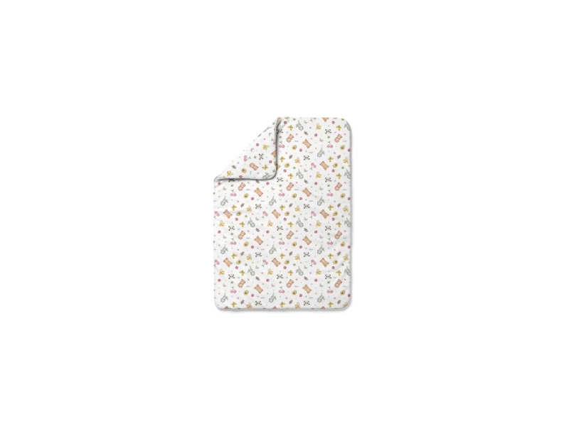  Couette bébé 120 × 90 cm - motif bonbons, blanc waldin DUVET-CANDYCUTE-WHITE-M - Conforama A