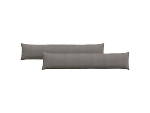 Lot de 2 coussins de canapé, coussins décoratifs gris clair 200 x 40 cm cf59063
