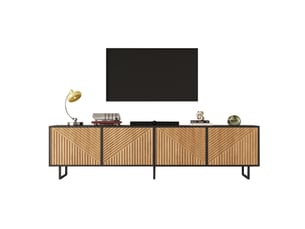 Meuble tv coloris bicolore 180 cm <strong>WISHDOR</strong> <strong></strong>
