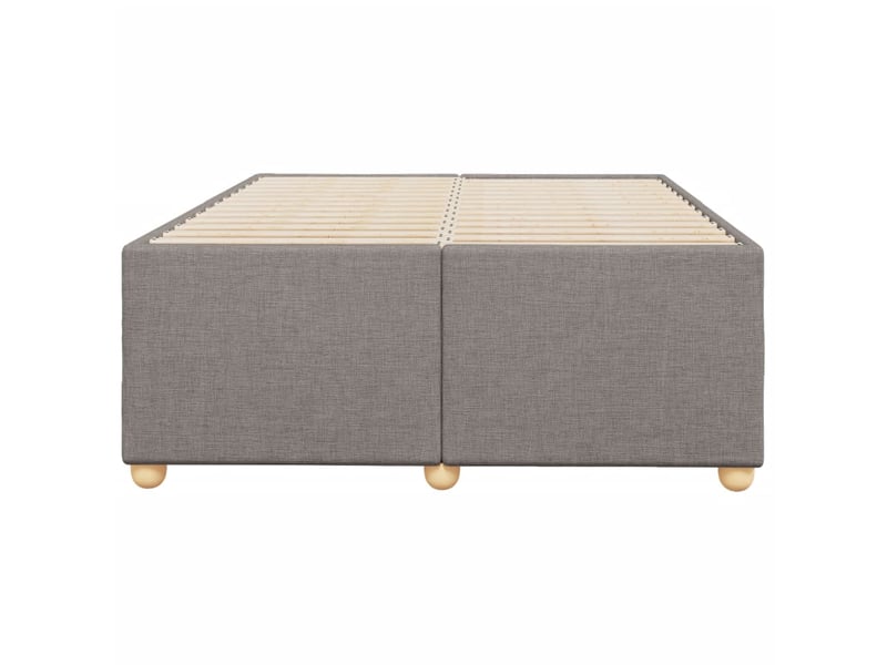  Lit double- lit adulte -  cadre de lit sans matelas taupe 120x190 cm tissu  - Conforama C
