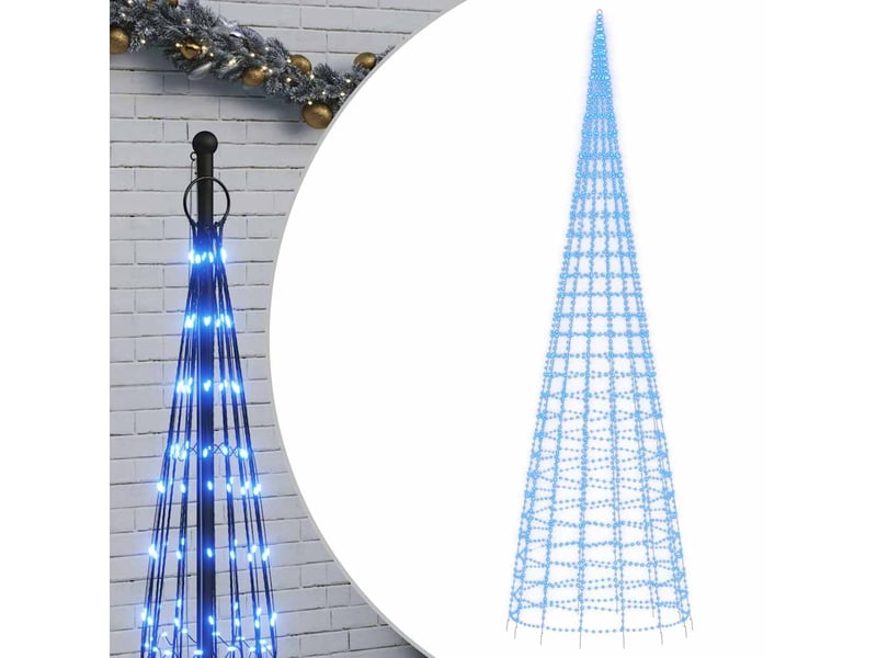 Sapin de noël - arbre de noël à led 3000 led bleu 800 cm - Conforama A