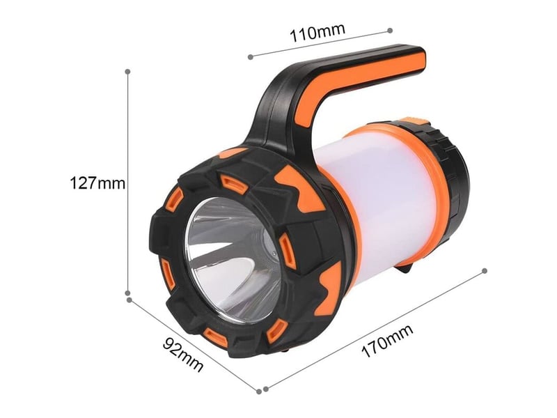  1pcs lanterne led rechargeable, 1000 lumens 4000mah lampe camping 360°, lampe led rechargeable jecteur portable, puissante, lampe de camping  - Conforama E