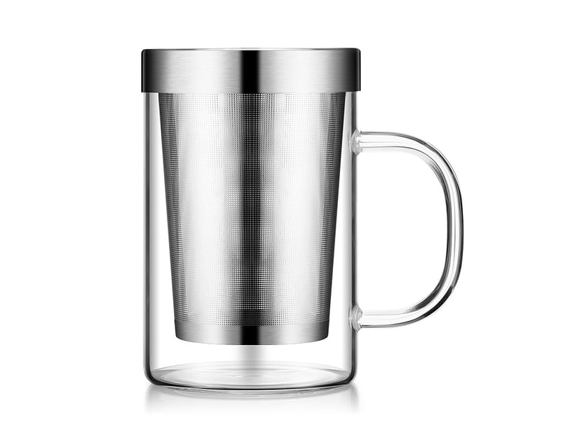  Mug et verre avec passoire 500ml  - Conforama A