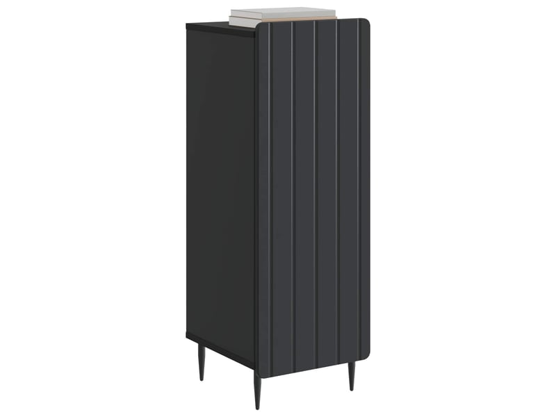 Buffet - bahut - meuble de rangement noir 34,5 x 33 x 92 cm bois d'ingénierie - Conforama C