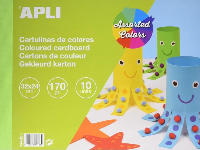  Bloc de carton 10 feuilles couleurs 14483 - Conforama A