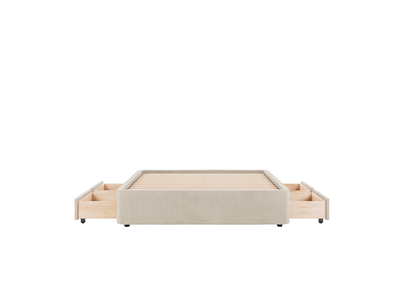 Sommier beige 4 tiroirs nova 200x200 cm slome - Conforama C