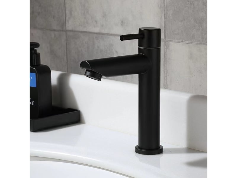  Robinet d'eau froide noir, tuyau non inclus HRC0002462LY - Conforama D