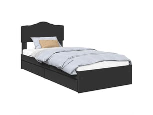 Lit simple 70x190 cm    coloris noir