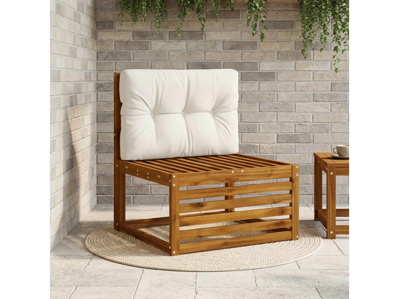Coussin de dossier de palette, coussin de dos vianen 100 % polyester blanc cf55138 - Conforama B