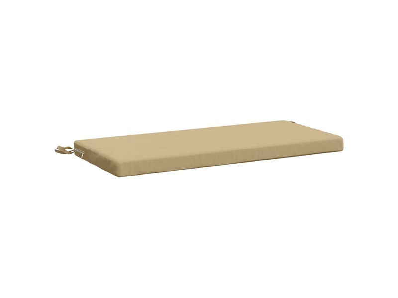  Lot de 2 coussins de banc, coussins d'assise soest 100 % polyester beige cf57018  - Conforama D