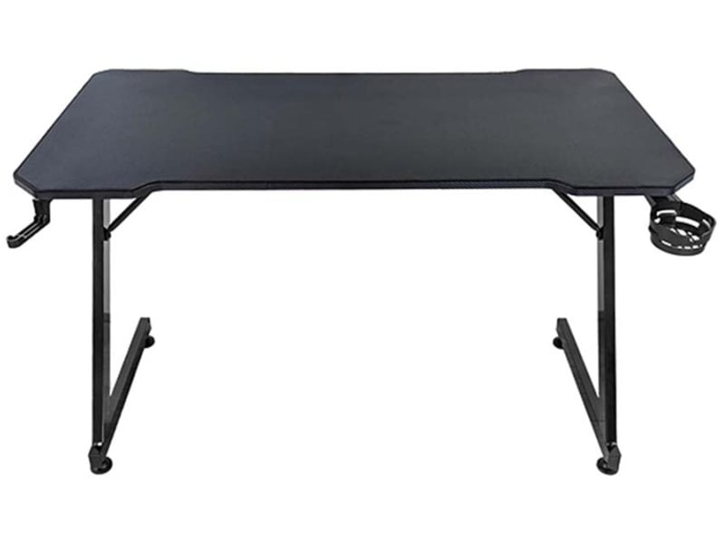 Subsonic - bureau gaming ergonomique finition carbone, bureau gamer avec tapis de souris intégral pour pc gaming SA5706 - Conforama A