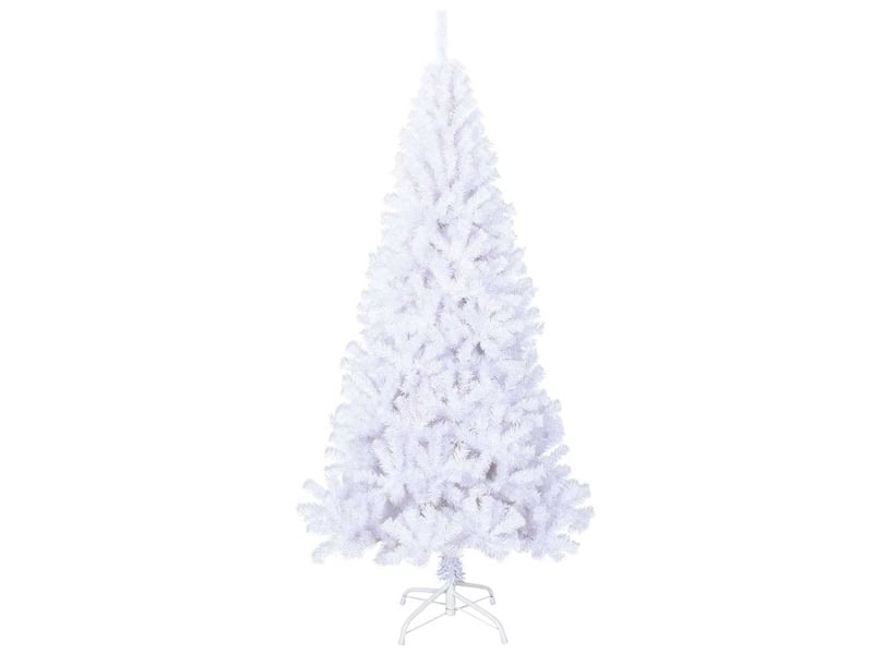  Sapin de noël - arbre de noël artificiel avec branches épaisses blanc 180cm pvc  - Conforama C