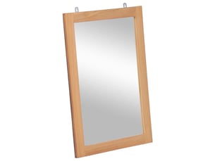 Miroir  à fixer coloris marron <strong></strong>  <strong></strong> - 50 cm x 70 cm